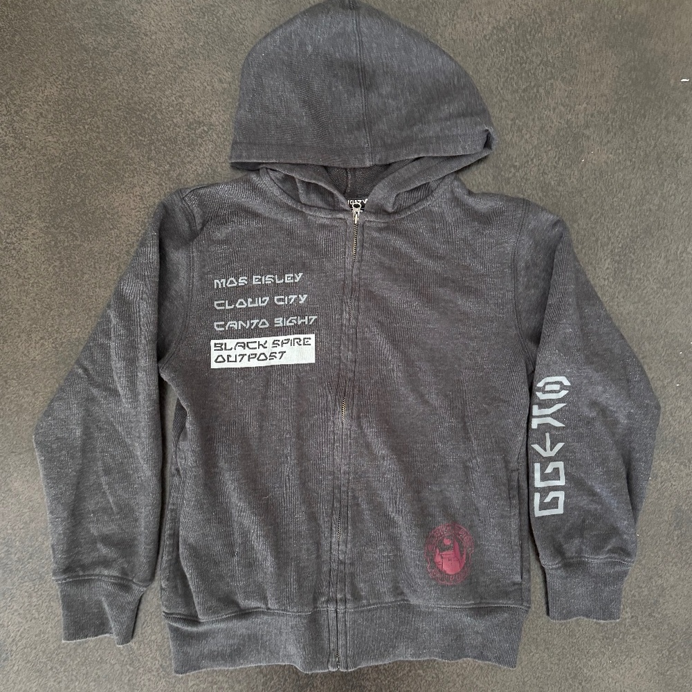 Disney Star Wars Galaxy's Edge Black Spire Outpost Full Zip Hoodie - Youth M